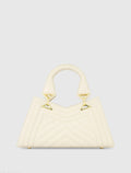 Quilted Napa Leather Angular Handbag